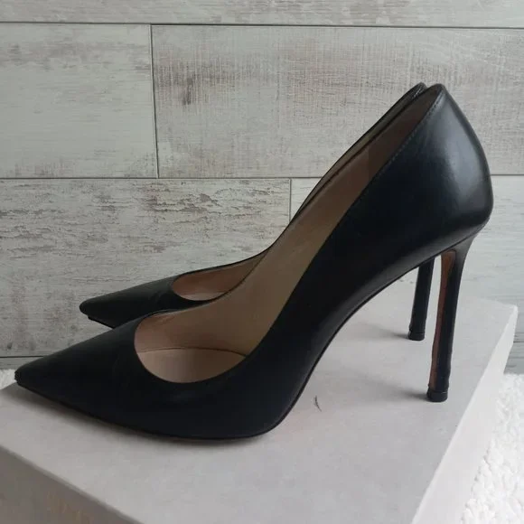 Jimmy Choo Romy Black Kid Leather 100m - Picture 6 of 16